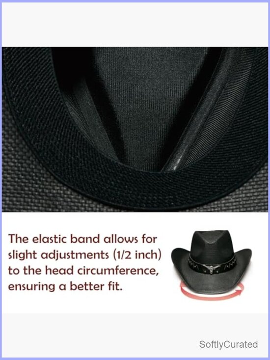 Western Straw Cowboy Hat with Decorative Bands - Unisex Wide Brim Sun Hat